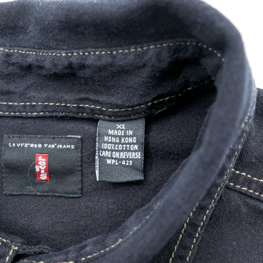 Levi Strauss 90s Work Shirt, Size XL (60560-0852), Red Tab Jeans Stitching