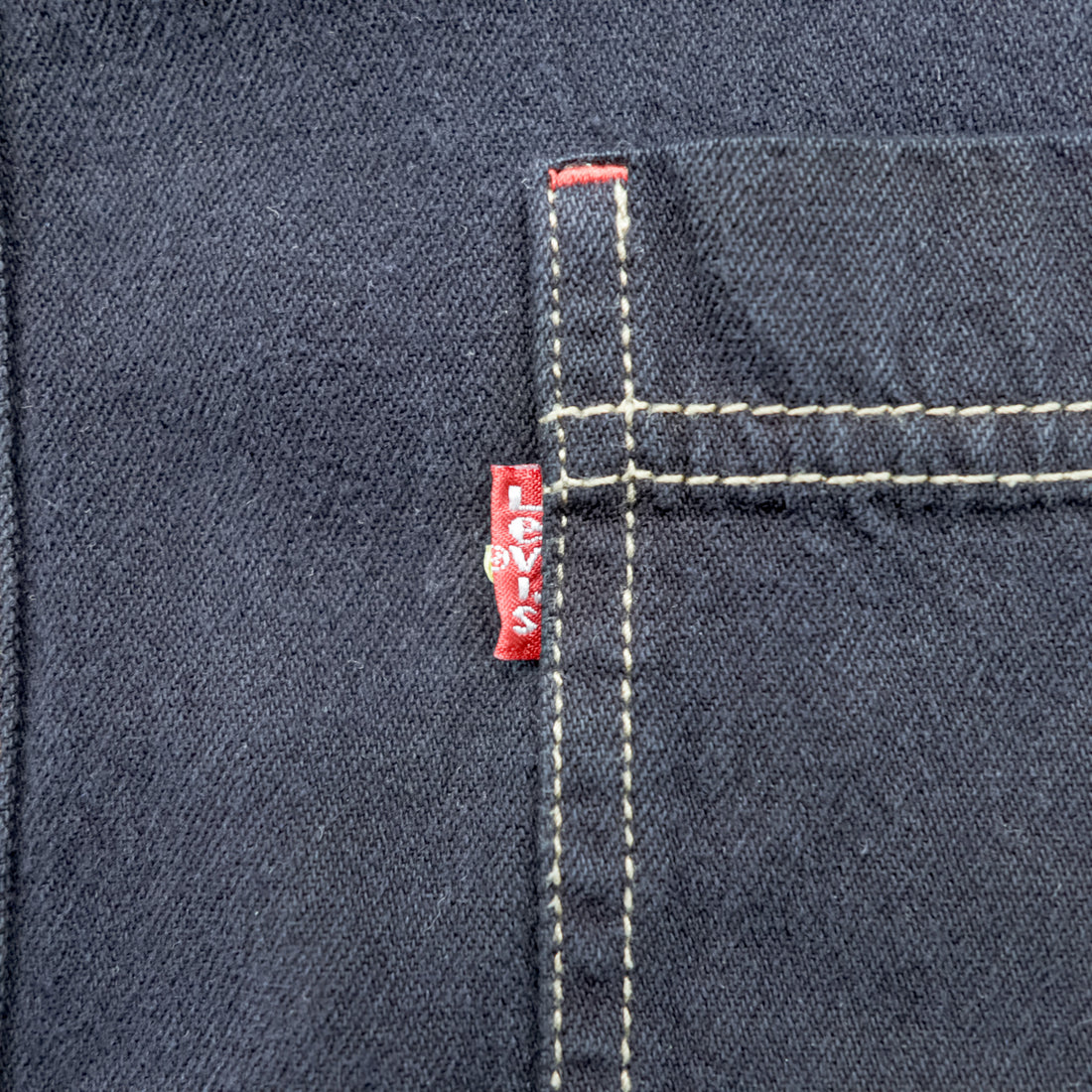 Levi Strauss 90s Work Shirt, Size XL (60560-0852), Red Tab Jeans Stitching