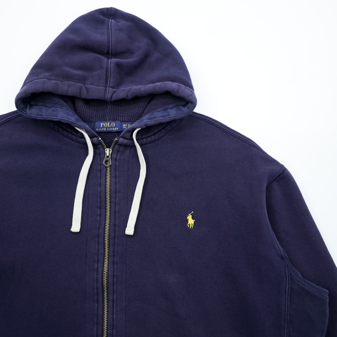 Polo Ralph Lauren リバースウィーブ ジップパーカー 3XL ネイビー スモールポニー ロゴ 刺繍