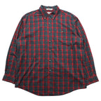 L.L.Bean Merino Wool Button-Down Shirt, Size L, Plaid, Chest Pocket, TRADITIONAL FIT, 285279, WRINKLE FREE