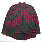 L.L.Bean Merino Wool Button-Down Shirt, Size L, Plaid, Chest Pocket, TRADITIONAL FIT, 285279, WRINKLE FREE