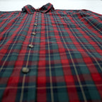 L.L.Bean Merino Wool Button-Down Shirt, Size L, Plaid, Chest Pocket, TRADITIONAL FIT, 285279, WRINKLE FREE