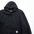 carhartt ヘビーウェイト パーカー XL ブラック ルーズフィット フロント カンガルーポケット RAIN DEFENDER TS0615