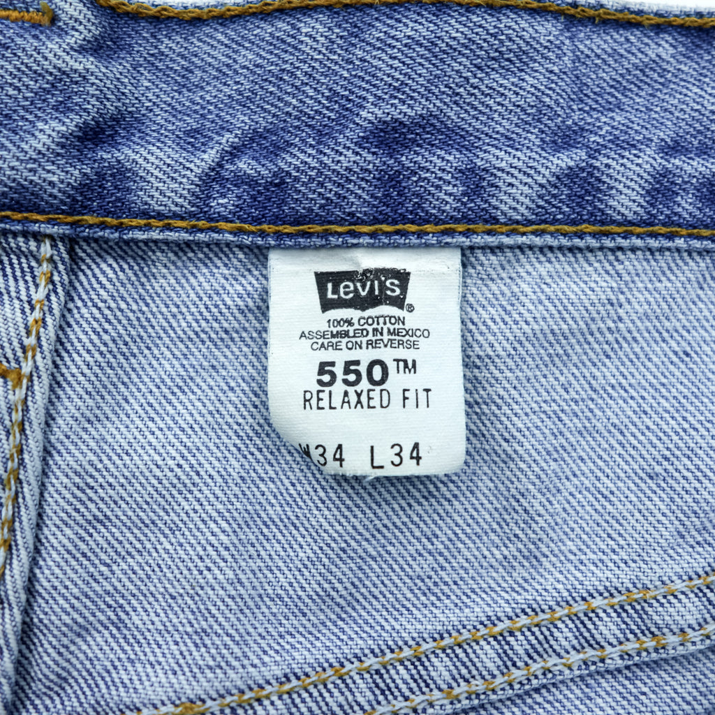 Levi Strauss 90s Relaxed Fit 550 Baggy Denim Pants, Size L, 00550-4834