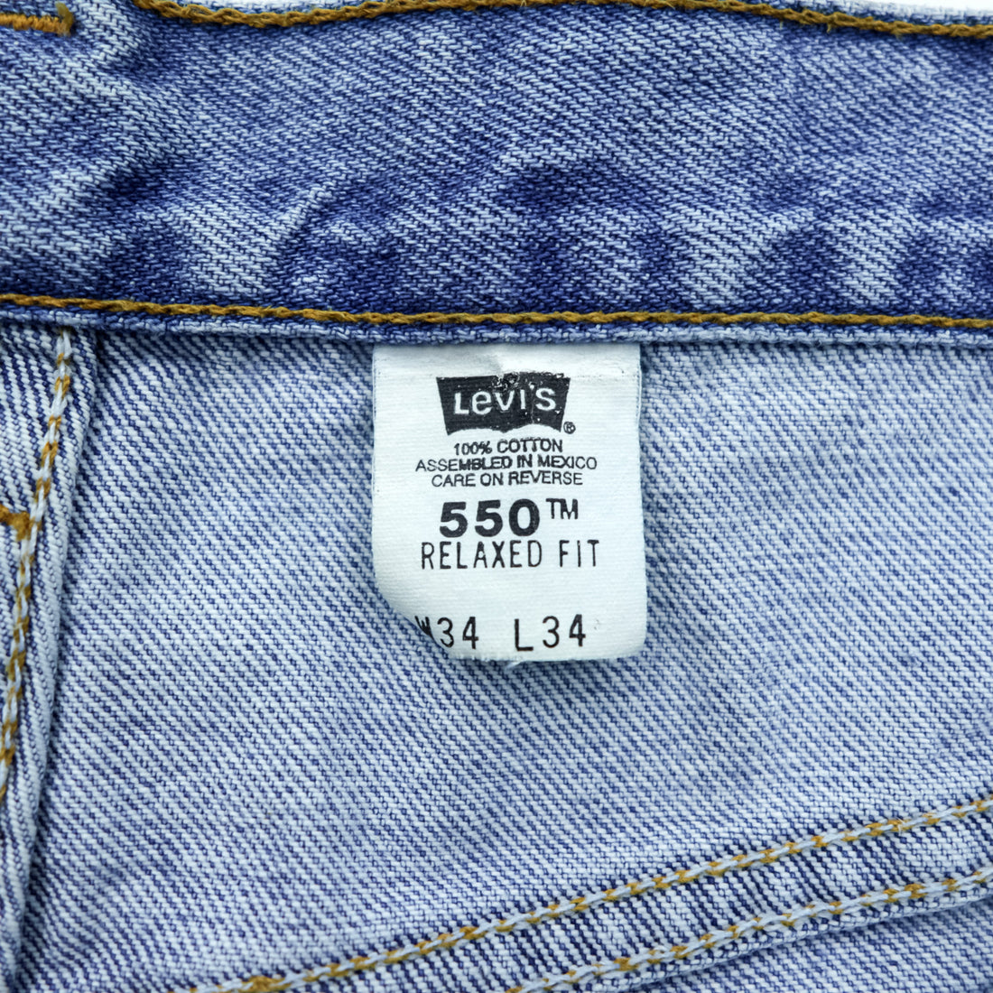 Levi Strauss 90s Relaxed Fit 550 Baggy Denim Pants, Size L, 00550-4834