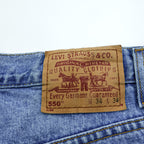 Levi Strauss 90s Relaxed Fit 550 Baggy Denim Pants, Size L, 00550-4834
