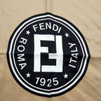 FENDI イタリア製 シルク スカーフ 総柄 バッグ ブラウン ズッカ柄