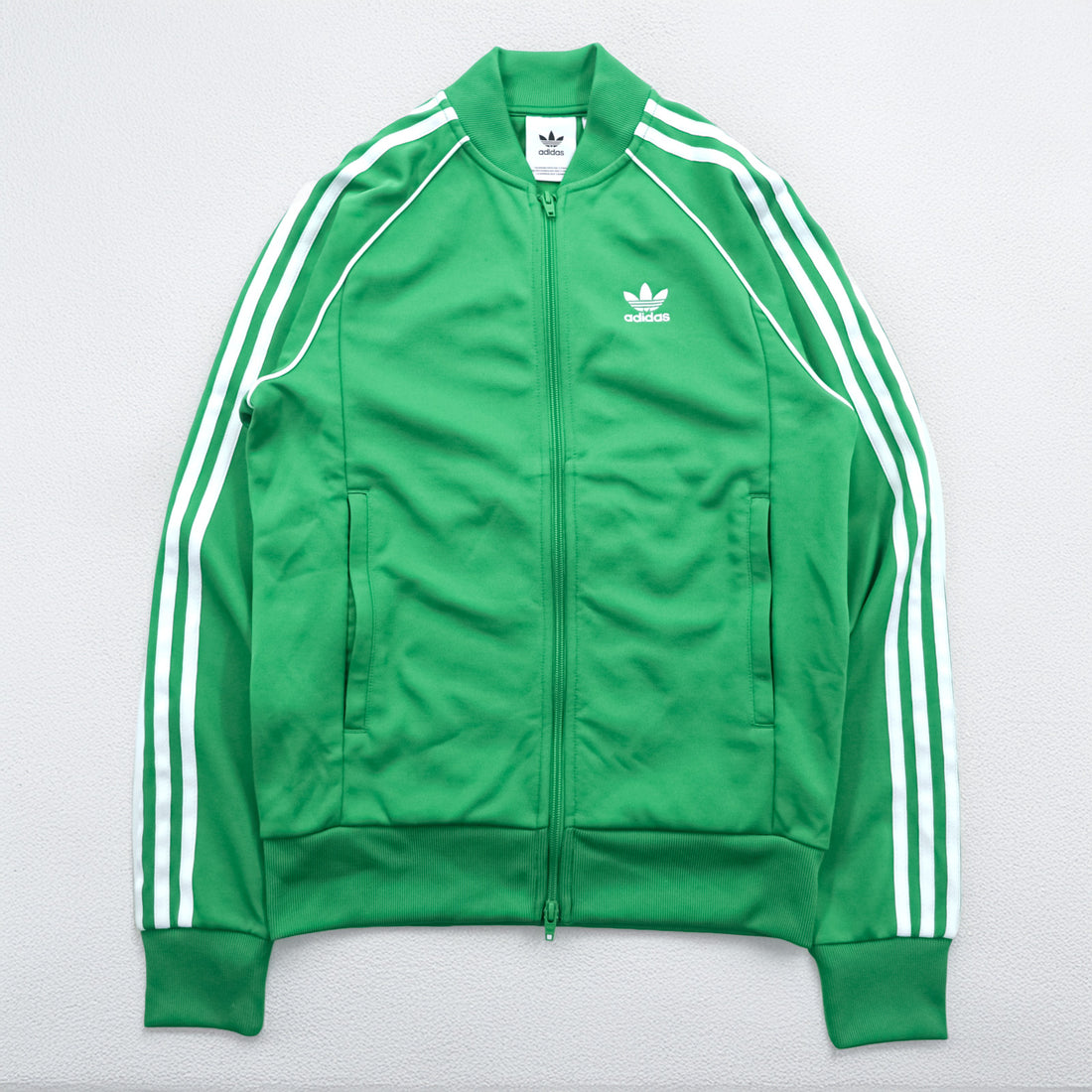 adidas originals ATP型 トラックジャケット ジャージ XS グリーン adicolor SUPER STAR TRACK TOP 3ストライプス トレフォイル CW1259