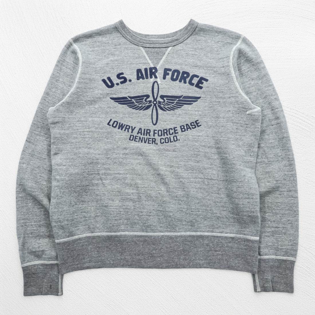 BUZZ RICKSON'S 前V スウェット トレーナー M グレー U.S.AIR FORCE 日本製 東洋エンタープライズ