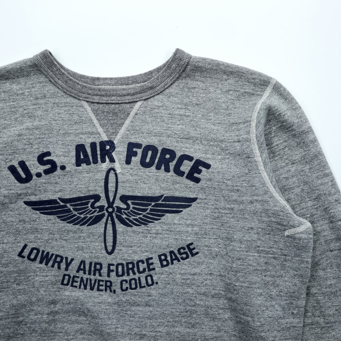 BUZZ RICKSON'S 前V スウェット トレーナー M グレー U.S.AIR FORCE 日本製 東洋エンタープライズ