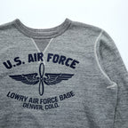 BUZZ RICKSON'S 前V スウェット トレーナー M グレー U.S.AIR FORCE 日本製 東洋エンタープライズ