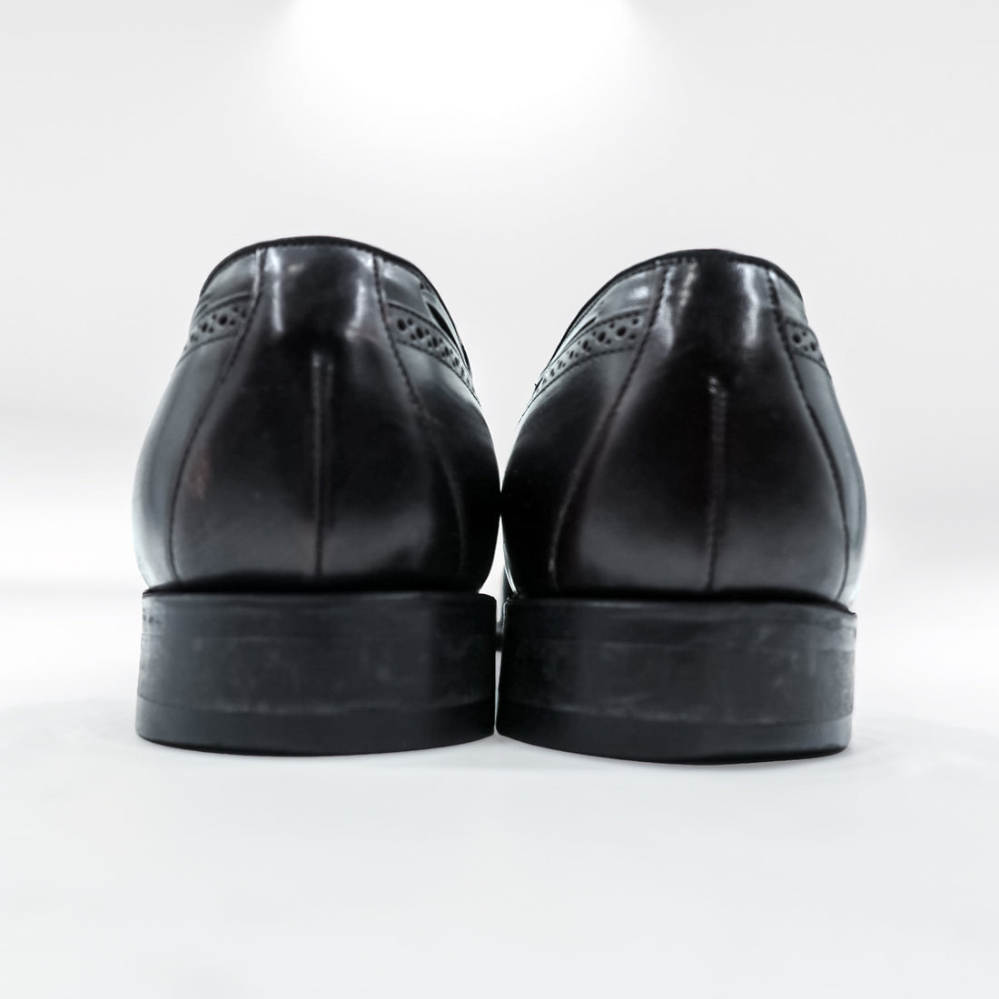 JOHNSTON&MURPHY フリンジ タッセル ローファー 28cm レザー 本革 ウィングチップ バーガンディー  08609