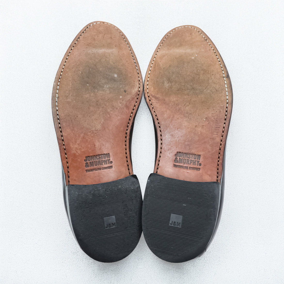 JOHNSTON&MURPHY フリンジ タッセル ローファー 28cm レザー 本革 ウィングチップ バーガンディー  08609