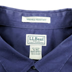 L.L.Bean button-down shirt, size XL and up, navy, item number 264077, WRINKLE RESISTANT.