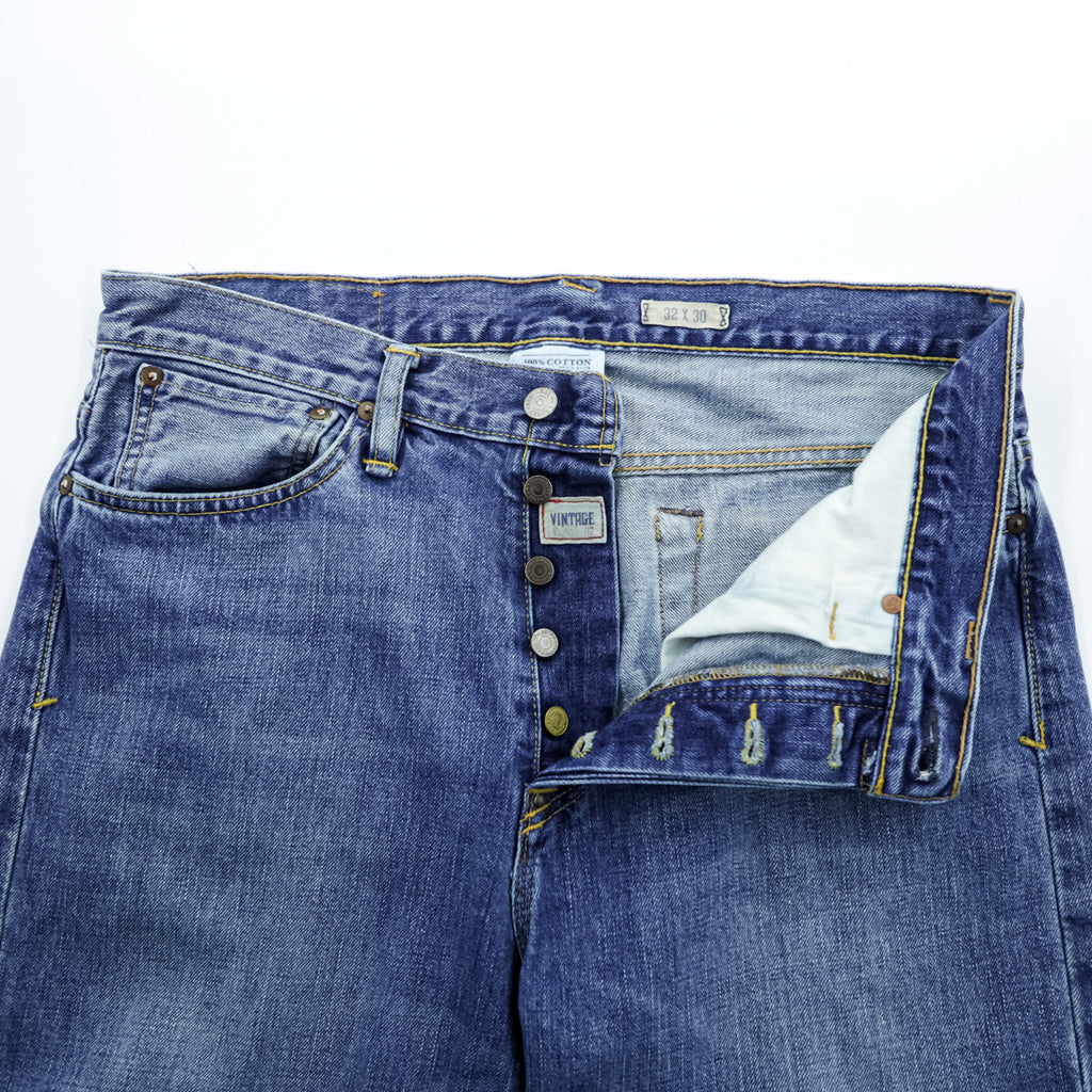 Polo Ralph Lauren Denim Jeans Made in Mexico 100% Cotton Straight Leg Classic Fit Blue
