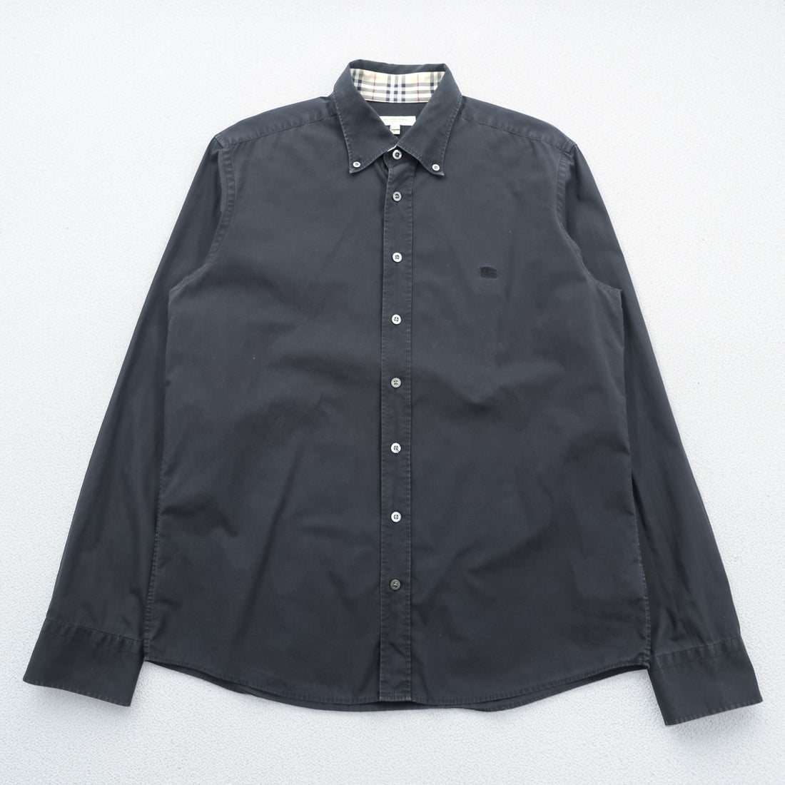BURBERRY Türkiye-made button-down shirt, size L, black, TRSARGIYESK