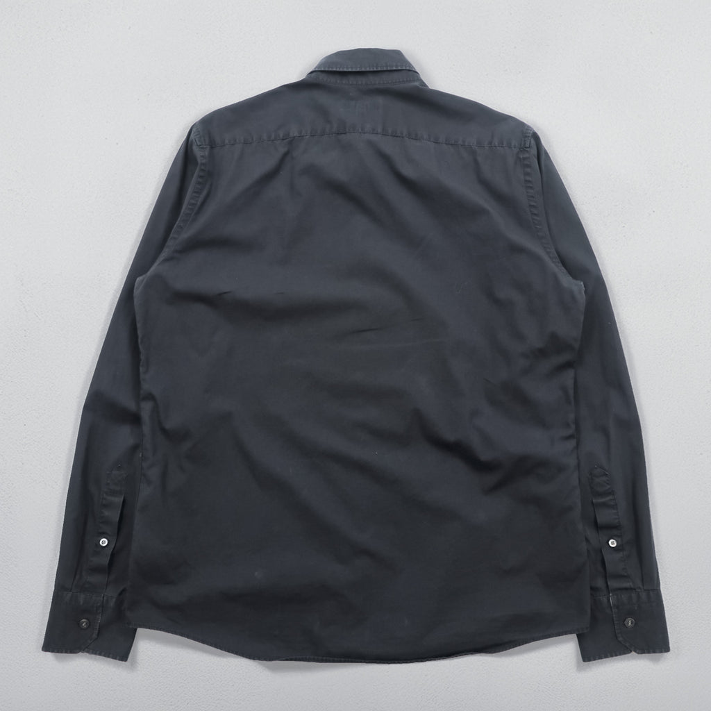 BURBERRY Türkiye-made button-down shirt, size L, black, TRSARGIYESK