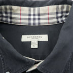BURBERRY Türkiye-made button-down shirt, size L, black, TRSARGIYESK
