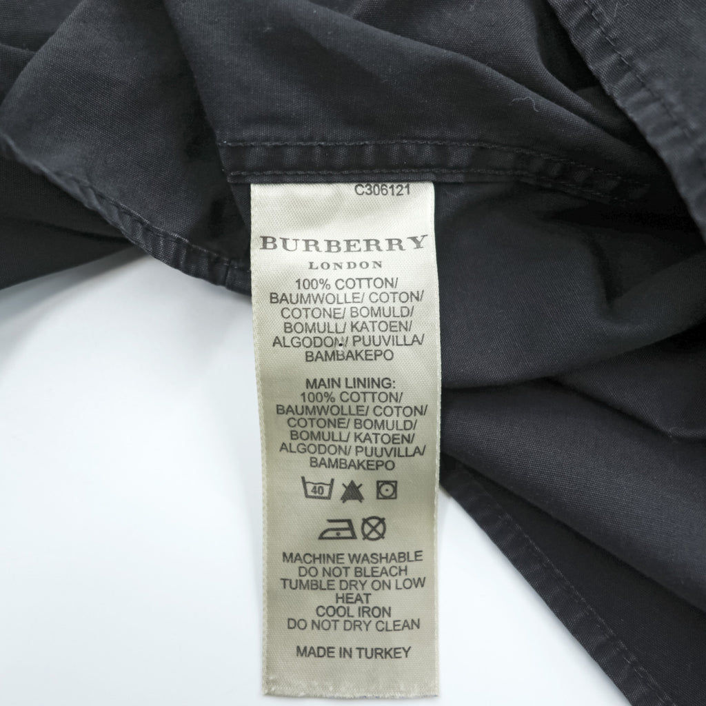 BURBERRY Türkiye-made button-down shirt, size L, black, TRSARGIYESK