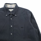 BURBERRY Türkiye-made button-down shirt, size L, black, TRSARGIYESK