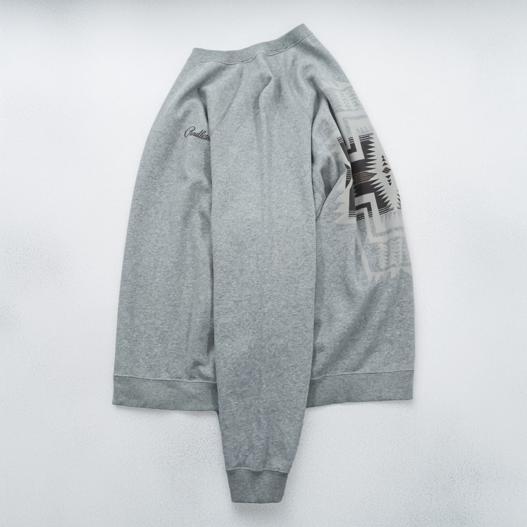 PENDLETON Back Print Sweatshirt, Size L, Gray, 3475-3006