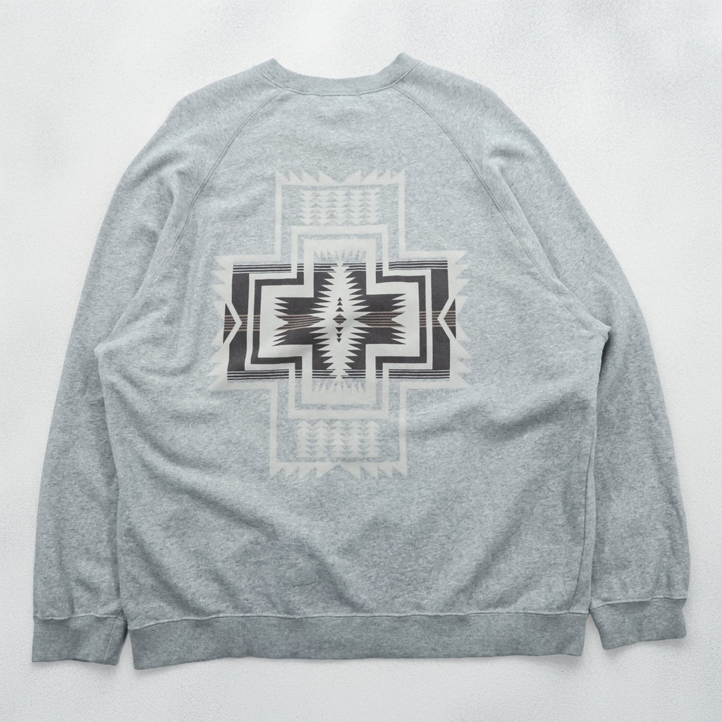 PENDLETON Back Print Sweatshirt, Size L, Gray, 3475-3006