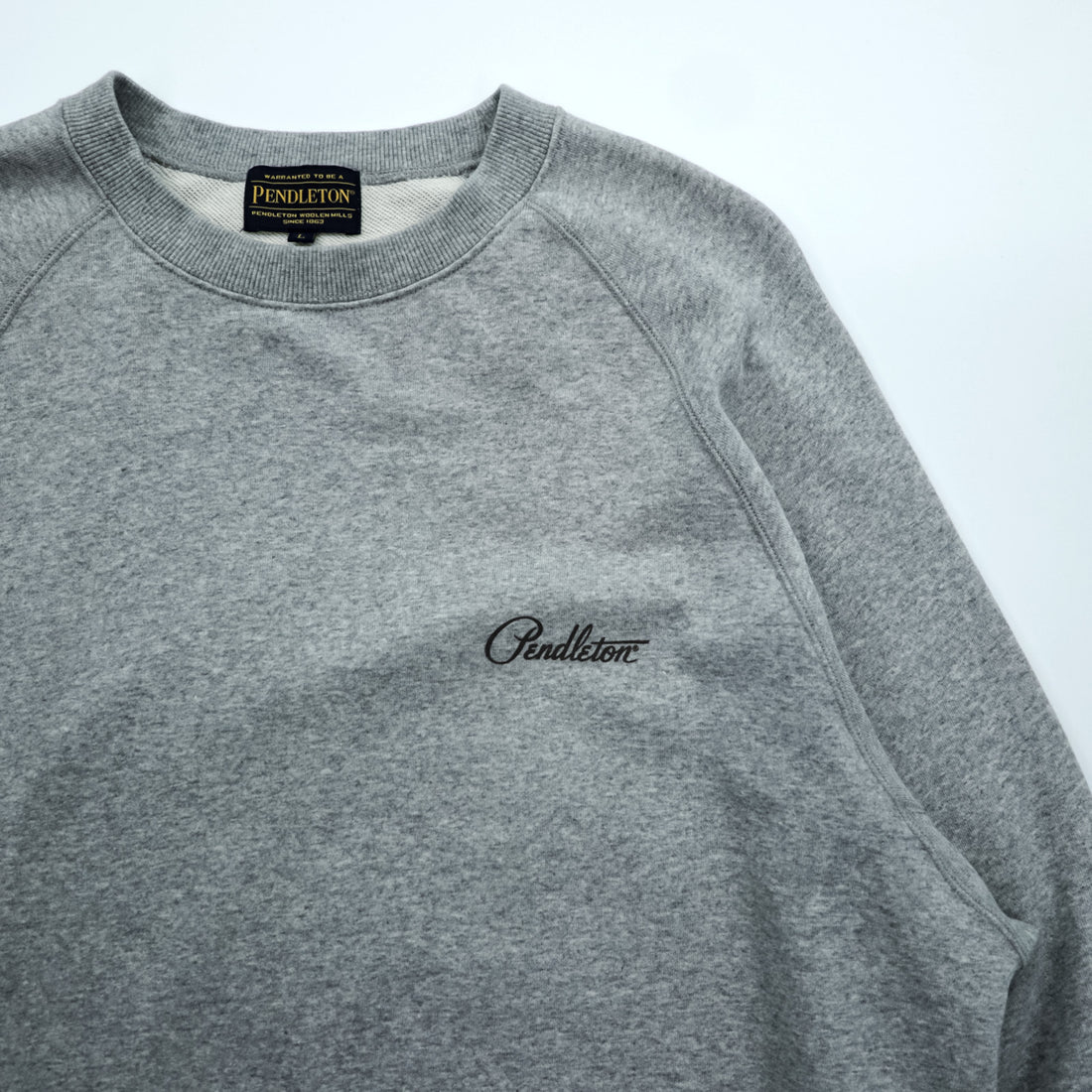 PENDLETON Back Print Sweatshirt, Size L, Gray, 3475-3006
