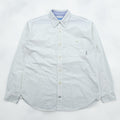 Columbia Oxford Button-Down Shirt Troy Hill Long Sleeve Shirt L White PM7836