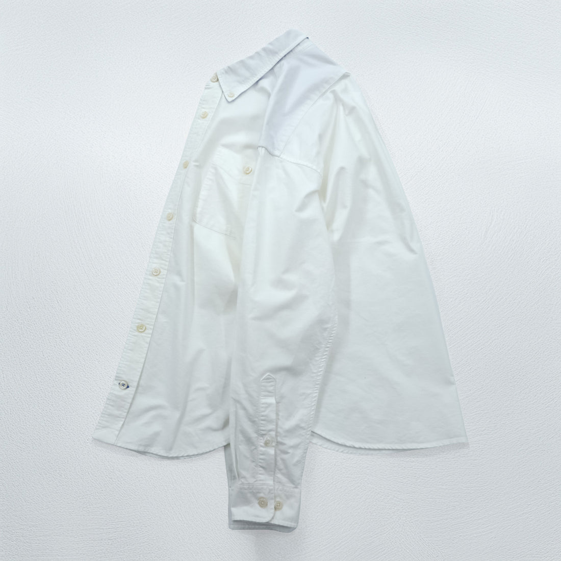 Columbia Oxford Button-Down Shirt Troy Hill Long Sleeve Shirt L White PM7836