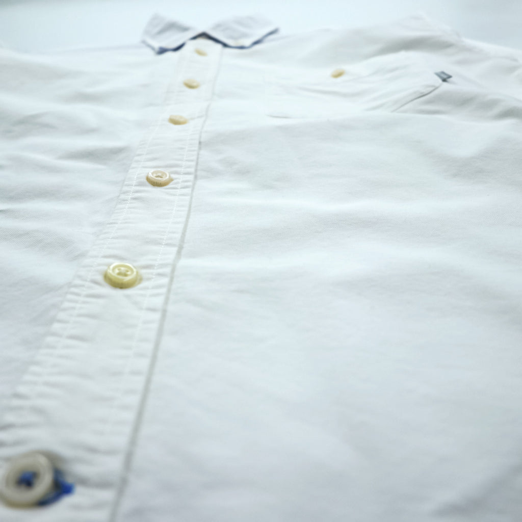 Columbia Oxford Button-Down Shirt Troy Hill Long Sleeve Shirt L White PM7836