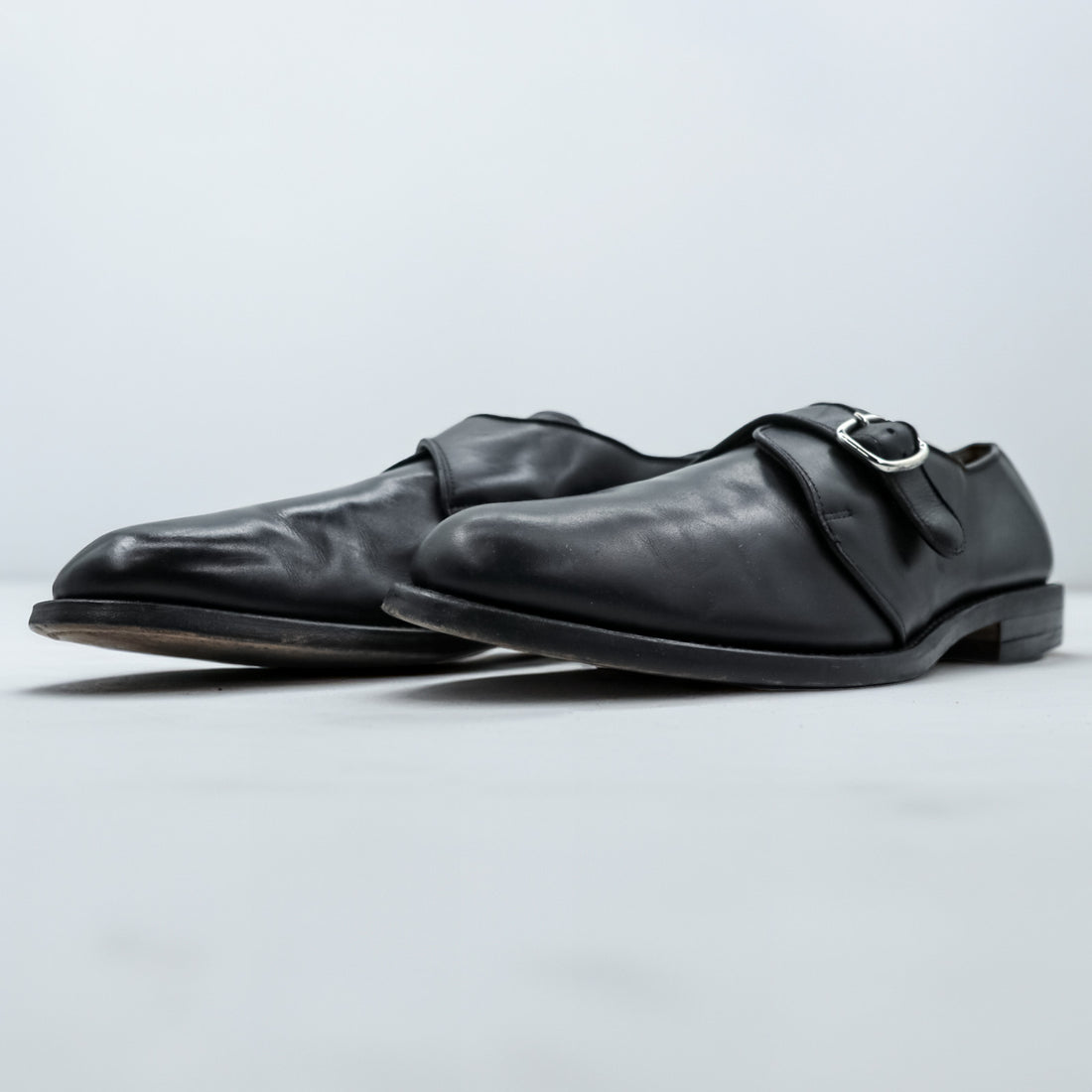 Allen Edmonds USA製 モンクストラップ ドレスシューズ 28cm ブラック レザー ラウンドトゥ GARNER 2405