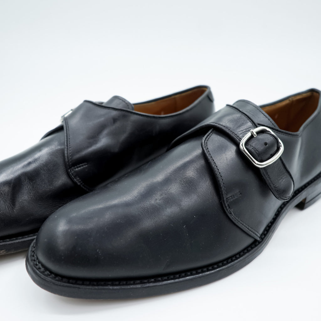 Allen Edmonds USA製 モンクストラップ ドレスシューズ 28cm ブラック レザー ラウンドトゥ GARNER 2405