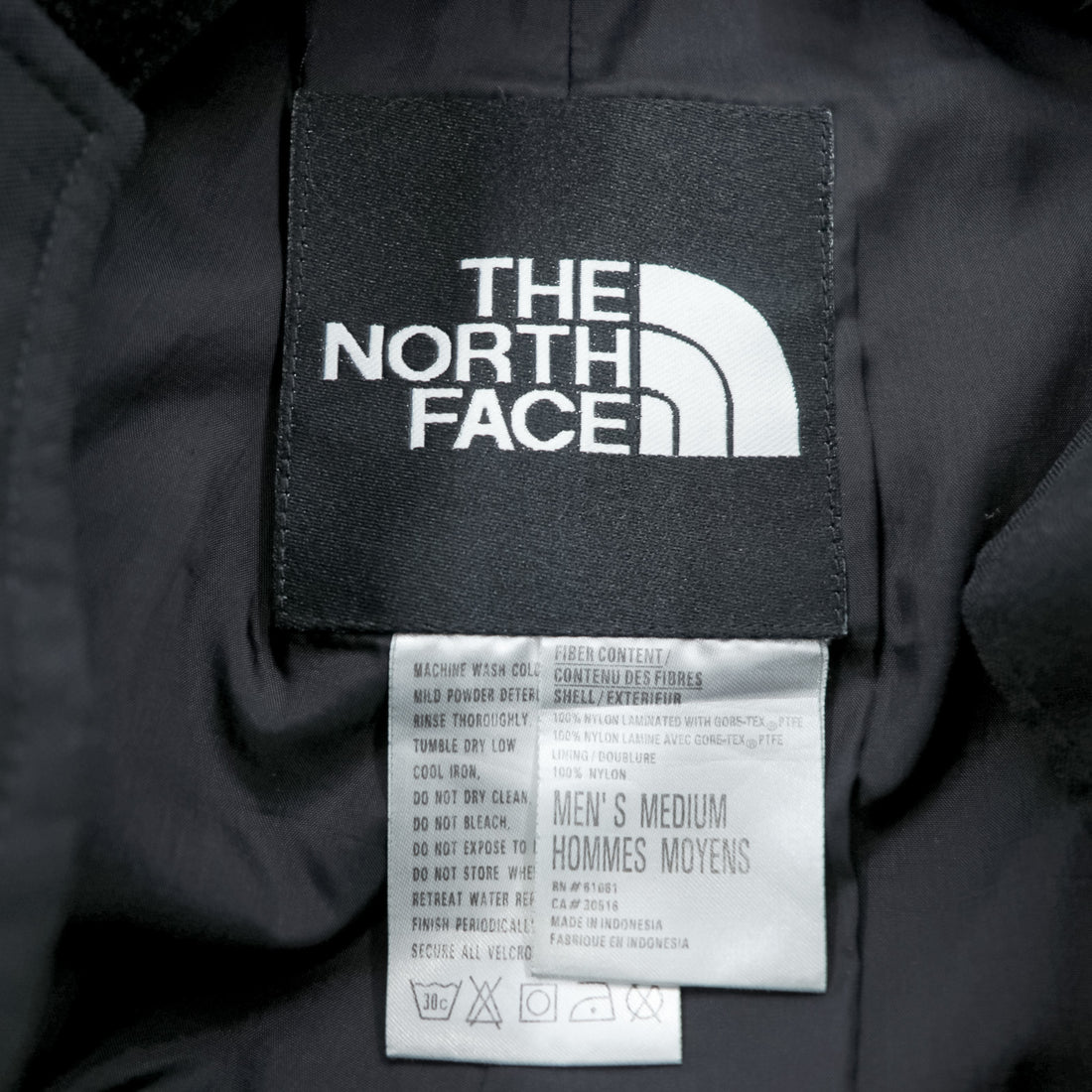 THE NORTH FACE ゴアテックス GORE-TEX シェル アウトドア マウンテンパンツ レインパンツ M ブラック 防水 ドローコード 裾ジップ スリット 86013