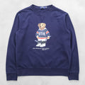 Polo Ralph Lauren Polo Bear Sweatshirt, Size M, Navy, Front V-neck