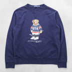 Polo Ralph Lauren Polo Bear Sweatshirt, Size M, Navy, Front V-neck