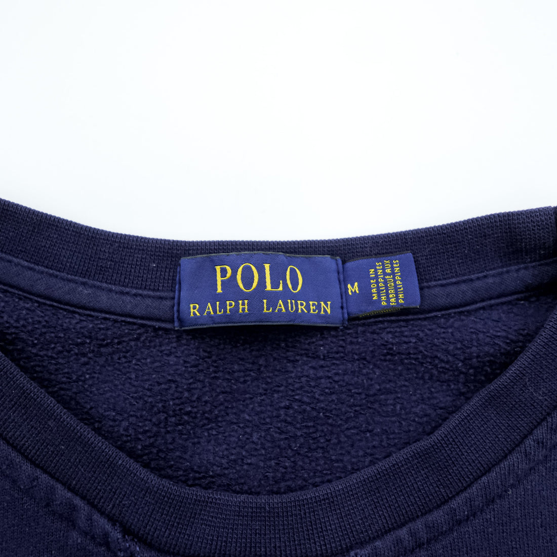 Polo Ralph Lauren Polo Bear Sweatshirt, Size M, Navy, Front V-neck