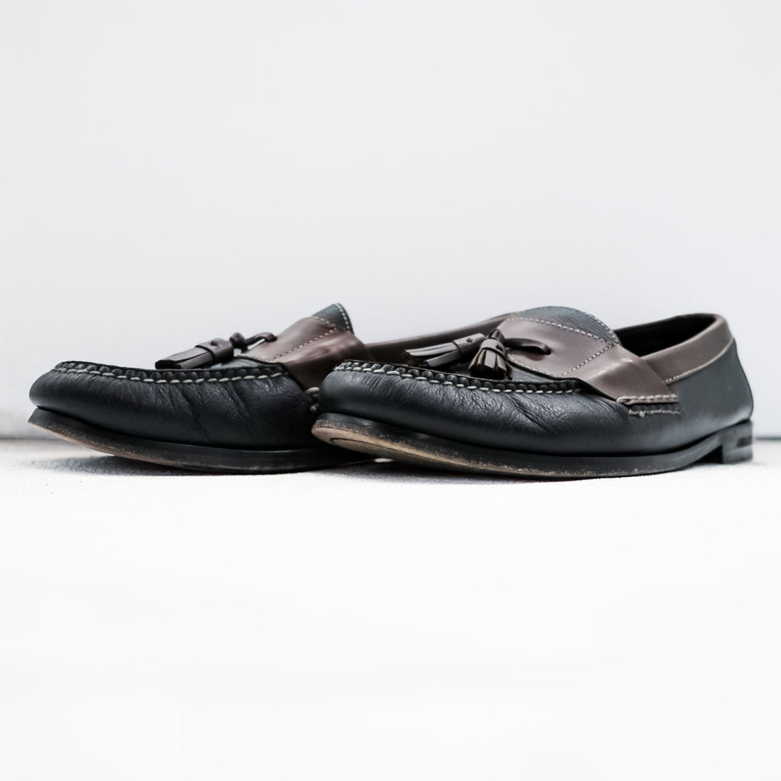 Cole Haan フリンジ タッセルローファー 28cm ブラウン ブラック レザー 本革 02997