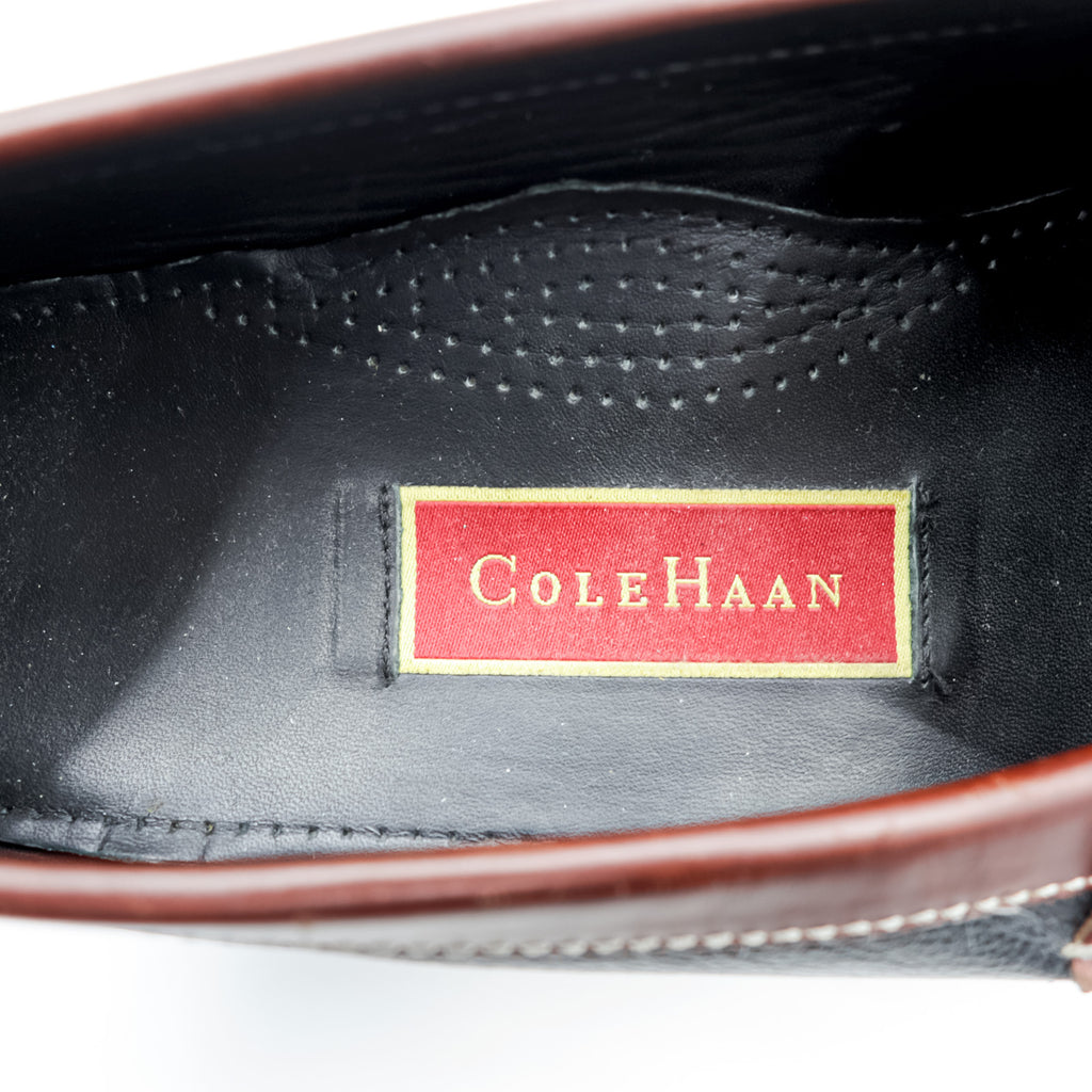 Cole Haan フリンジ タッセルローファー 28cm ブラウン ブラック レザー 本革 02997