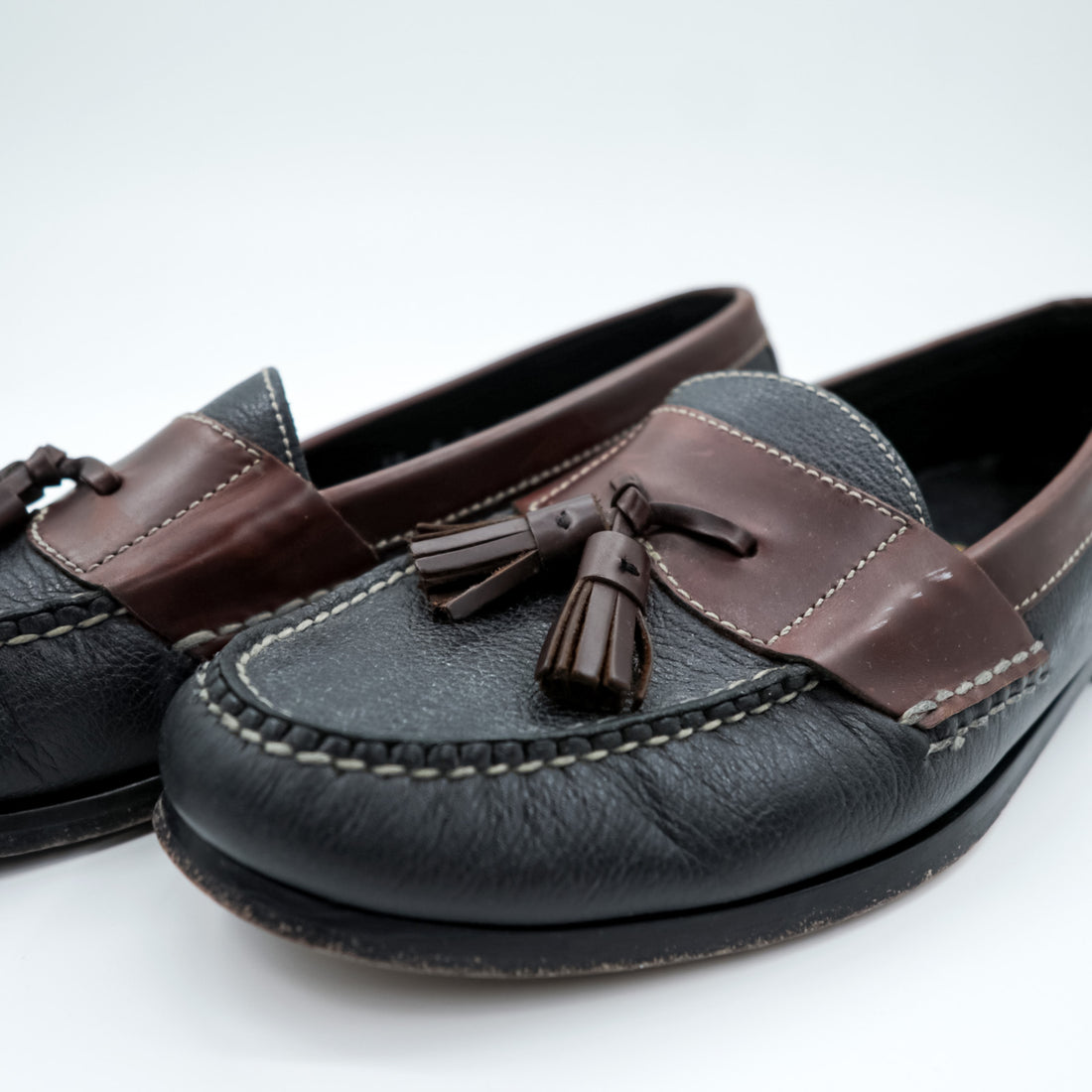 Cole Haan フリンジ タッセルローファー 28cm ブラウン ブラック レザー 本革 02997