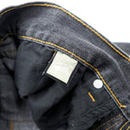 STUSSY デニムパンツ ジーンズ M ブラック ストレート ROUGH & RUGGED DENIM