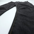 STUSSY デニムパンツ ジーンズ M ブラック ストレート ROUGH & RUGGED DENIM