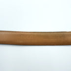 Polo Ralph Lauren 日本製 レザーベルト L～XL ブラック シルバー バックル メタル