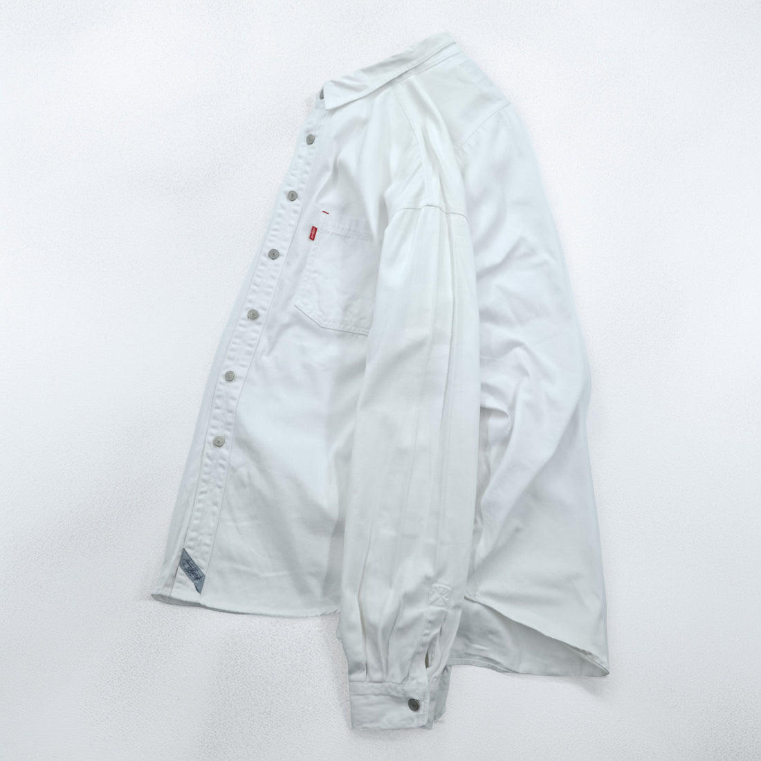 Levi's 90年代 ワークシャツ 長袖 デニムシャツ XL ホワイト 胸ポケット 60560 1352