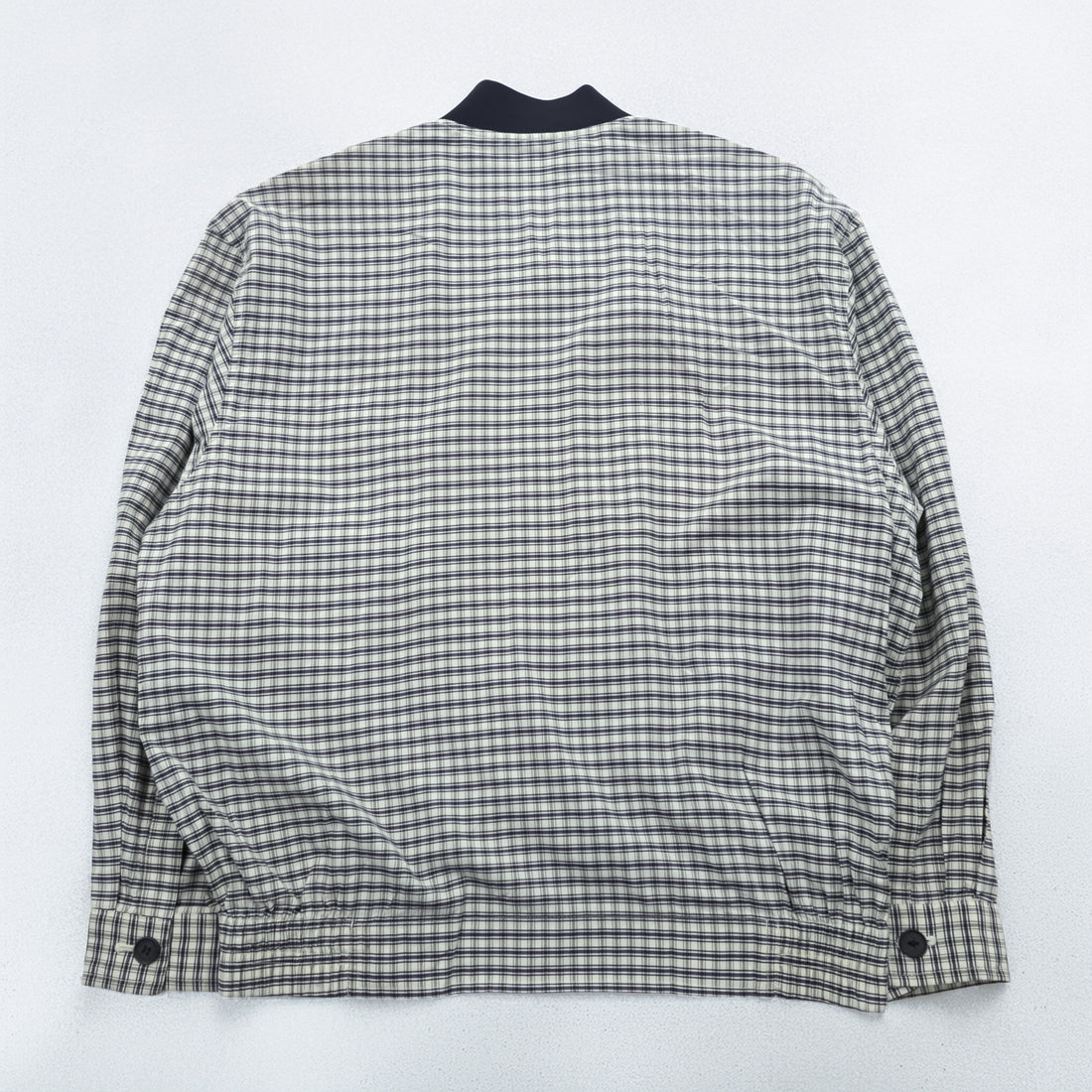 YVES SAINT LAURENT 90年代 ヴィンテージ ジップアップ ブルゾン ボンバージャケット L チェック pour homme YSL オールド