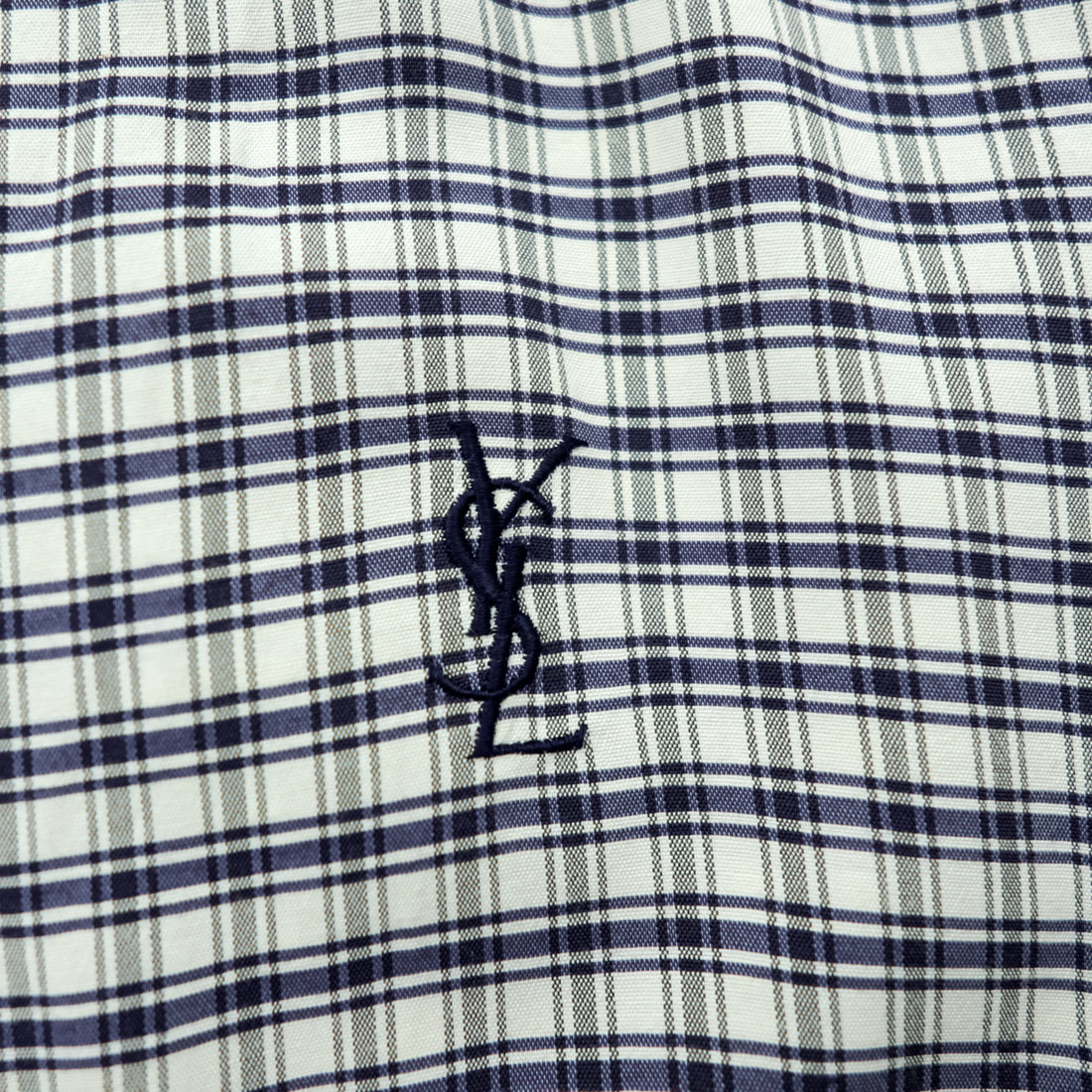 YVES SAINT LAURENT 90年代 ヴィンテージ ジップアップ ブルゾン ボンバージャケット L チェック pour homme YSL オールド