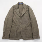 Polo Ralph Lauren ツイード 3B カジュアル テーラードジャケット ブレザー L ブラウン パッチポケット