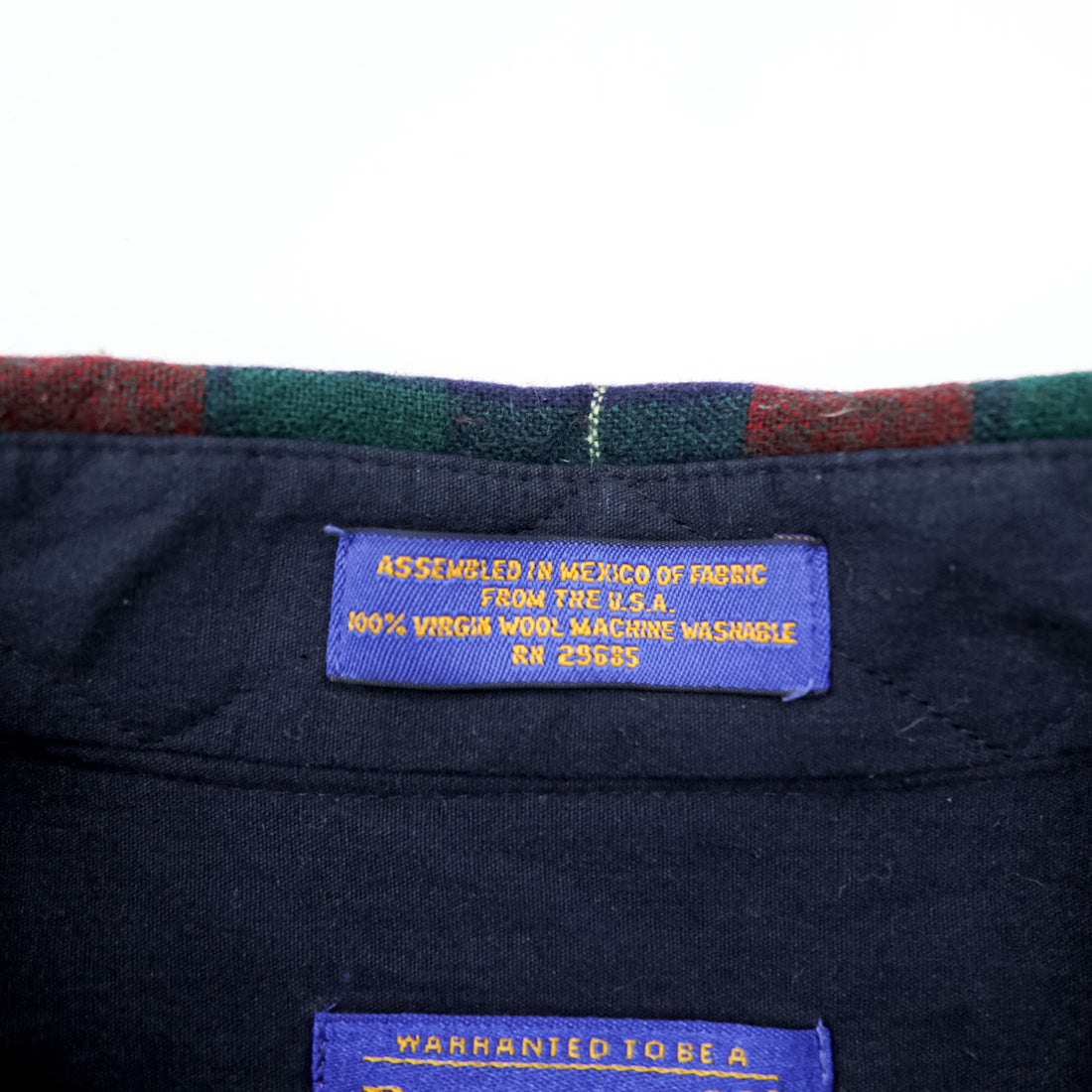 PENDLETON フランネルシャツ 長袖 ウールシャツ XL チェック レッド グリーン 胸ポケット VIRGIN WOOL