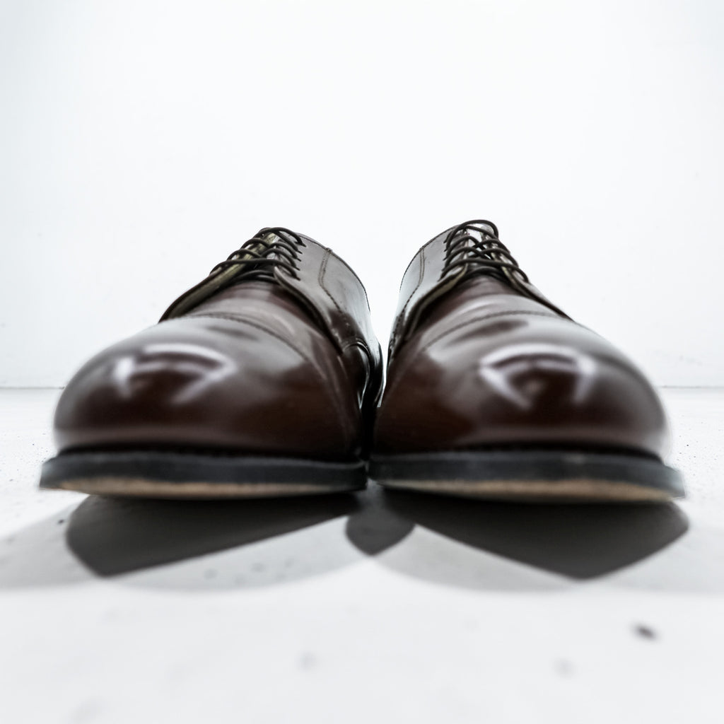 Stafford Executive 米国製 ストレートチップ ドレスシューズ 27cm ダークブラウン レザー 革靴 キャップトゥ 外羽根 USA製