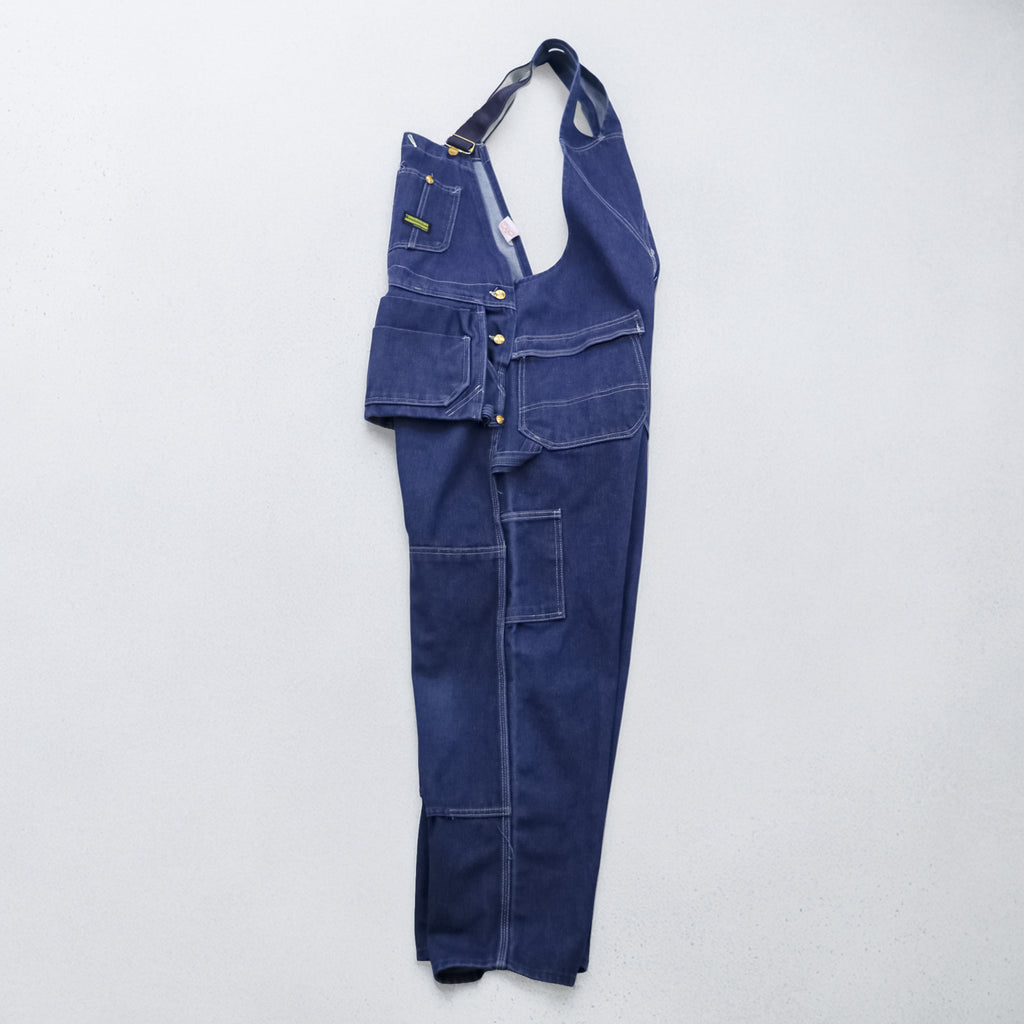Vintage 80s Sears Toughskins Double Knee Denim Overalls Made in USA Union Made Workwear