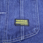 Vintage 80s Sears Toughskins Double Knee Denim Overalls Made in USA Union Made Workwear